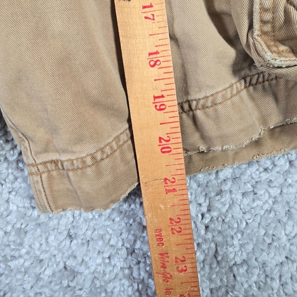 Abercrombie Fitch Cargo Shorts Mens 30 Brown Tan Vintage Fatigues Paratroopers‎ - Picture 15 of 16